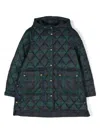 Polo Ralph Lauren Check-print Hooded Jacket In Green