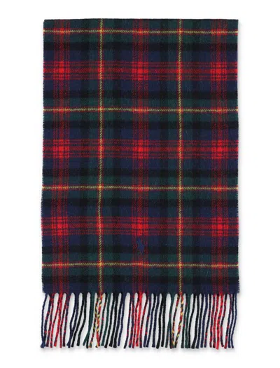 Polo Ralph Lauren Check Scarf In Blue