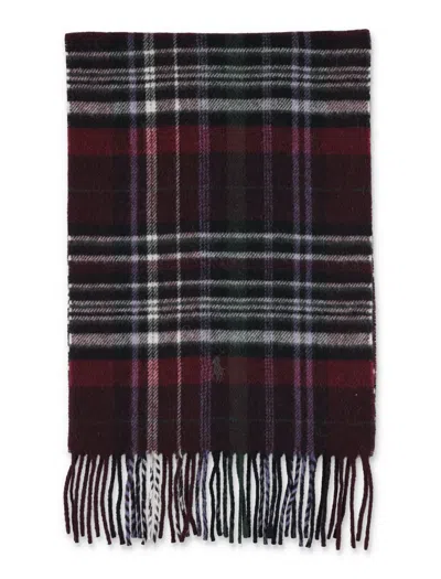 Polo Ralph Lauren Check Scarf In Brown