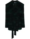 Polo Ralph Lauren Checked Belted Coat In Green