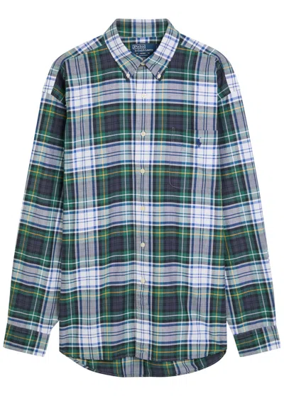Polo Ralph Lauren Checked Cotton Shirt In Blue