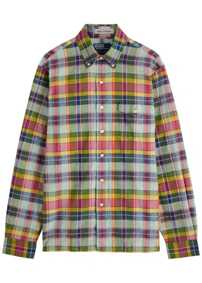 Polo Ralph Lauren Checked Flannel Shirt In Navy