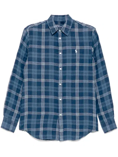 Polo Ralph Lauren Checked Shirt In Blue