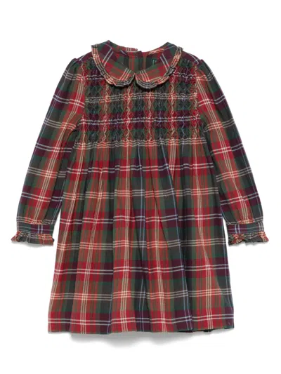 Polo Ralph Lauren Kids' Checkered Dress In Red