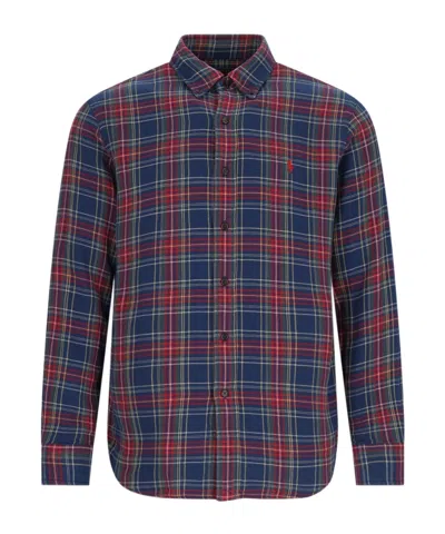 POLO RALPH LAUREN POLO RALPH LAUREN PONY EMBROIDERED PLAID SHIRT
