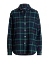 Polo Ralph Lauren Relaxed Fit Plaid Cotton Shirt In Black