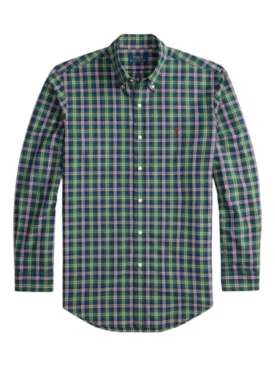 Polo Ralph Lauren Checkered Shirt In Green