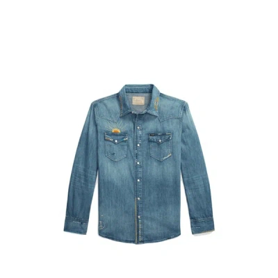 Polo Ralph Lauren Chemise En Jean In Blue