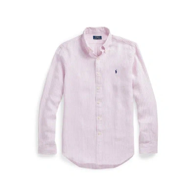 Polo Ralph Lauren Linen Shirt In Pink