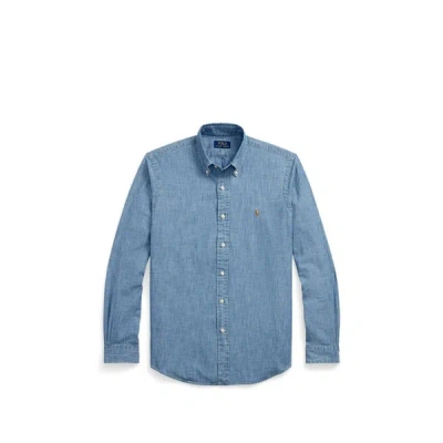 Polo Ralph Lauren Chemise Jean En Coton In Blue
