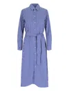 Polo Ralph Lauren Ashton Long Sleeve Tie Waist Shirtdress