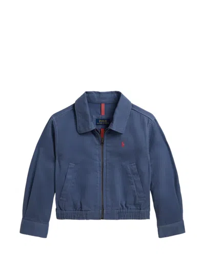 Polo Ralph Lauren Kids' Chest Logo Detail Jacket In Blue