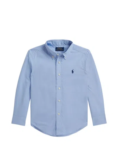 Polo Ralph Lauren Kids' Chest Logo Shirt In Blue