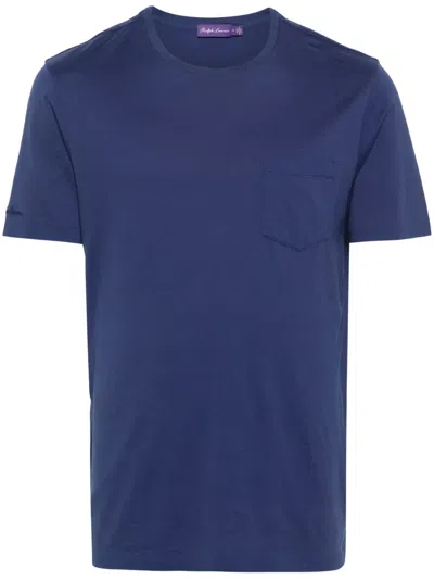 Polo Ralph Lauren Chest Pocket Cotton T-shirt In 蓝色