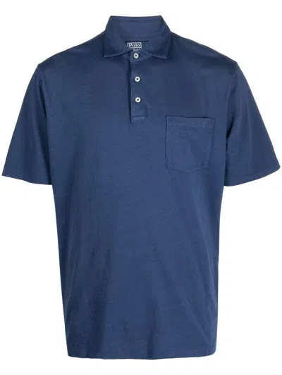 Polo Ralph Lauren Chest-pocket Polo Shirt In Light Navy
