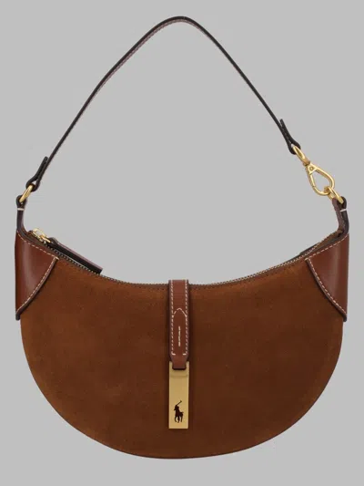Polo Ralph Lauren Chic Mini Shoulder Bag For Women In Brown