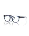 Polo Ralph Lauren Child Eyeglasses, P8549u In Shiny Transparent Dark Blue
