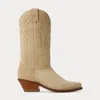 Polo Ralph Lauren 1978 Leather Cowboy Boot In Icon Tan