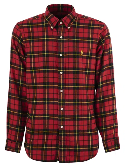 Polo Ralph Lauren Chinese New Year Plaid Shirt In Red