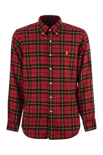 Polo Ralph Lauren Chinese New Year Plaid Shirt In Red