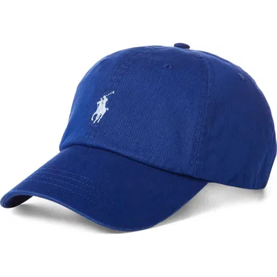 Polo Ralph Lauren Chino Adjustable Baseball Cap In Blue