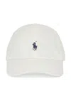 Polo Ralph Lauren White Baseball Cap With Horsebit Embroidery In Cotton Man