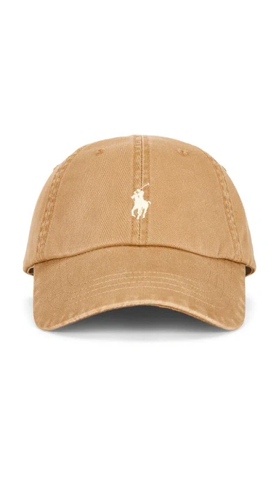 Polo Ralph Lauren Chino Sport Cap In Brown