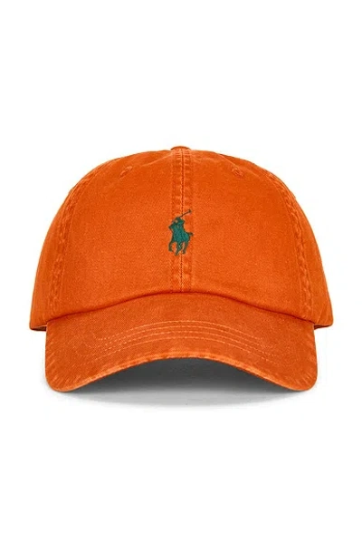 Polo Ralph Lauren Chino Sport Cap In College Orange