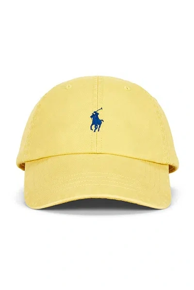 Polo Ralph Lauren Chino Sport Cap In Collegiate Yellow
