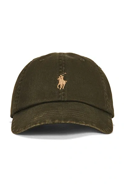 Polo Ralph Lauren Chino Sport Cap In Company Olive