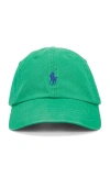 Polo Ralph Lauren Cotton Chino Ball Cap Man Hat Green Size Onesize Cotton