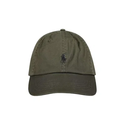 Pre-owned Polo Ralph Lauren Chino Sport Cap 'olive' | Tan | Men's Size Onesize In Brown