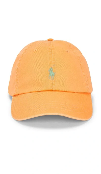 Polo Ralph Lauren Chino Sport Cap In Orange