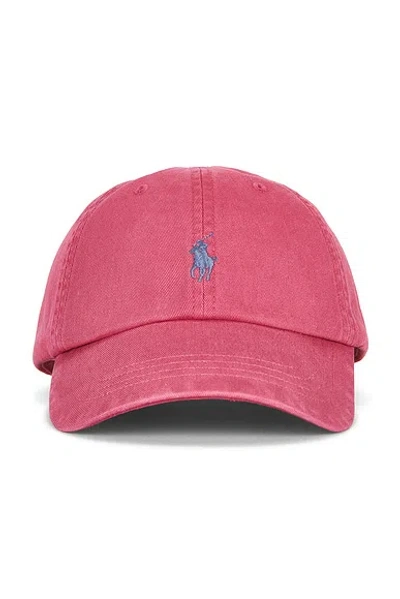 Polo Ralph Lauren Chino Sport Cap In Terrace Pink