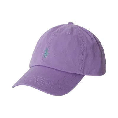 Pre-owned Polo Ralph Lauren Chino Sport Cap 'wisteria' | Purple | Men's Size Onesize