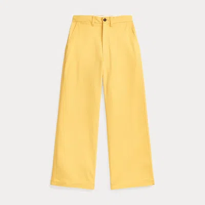 Polo Ralph Lauren Chino Wide-leg Trouser In Yellow