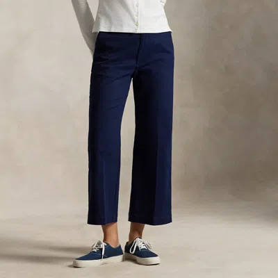 Polo Ralph Lauren Chino Wide-leg Pant In Newport Navy In Blue