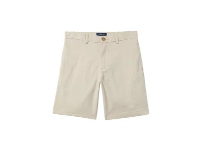 Polo Ralph Lauren Chino-flat Front Shorts (toddler/little Kids) Boy's Shorts Basic Sand : 7 Little Kid, Elastane/cotto In Neutral
