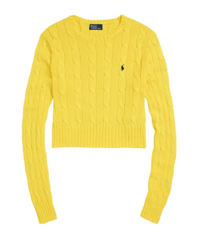 Polo Ralph Lauren Chunky Knit Sweater In Yellow