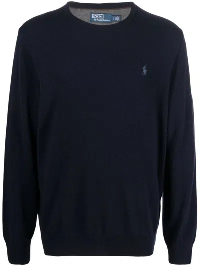 Polo Ralph Lauren Classic Black Long Sleeve Sweater In Blue