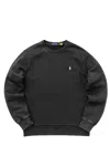 Polo Ralph Lauren Logo Embroidered Crewneck Sweatshirt In Black