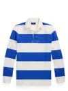 Polo Ralph Lauren Rugby-style Long-sleeve Polo Shirt With Classic Collar In White