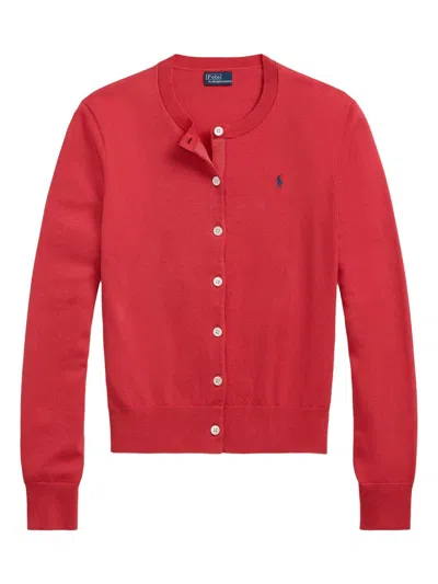 POLO RALPH LAUREN CLASSIC BUTTON-DOWN CARDIGAN WITH SUBTLE LOGO