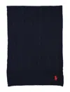 Polo Ralph Lauren Classic Cable Scarf In Black