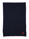 Polo Ralph Lauren Classic Cable Scarf In Hunter Navy