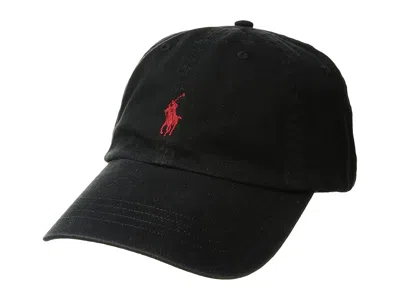 Polo Ralph Lauren Classic Chino Cap Caps Ralph Lauren Black/ralph Lauren 2000 Red: One Size In Orange