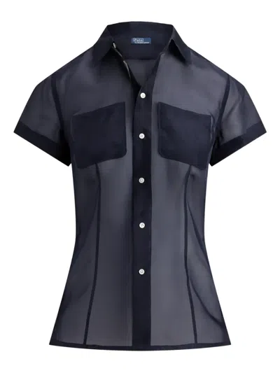 Polo Ralph Lauren Classic-collar Shirt In Black