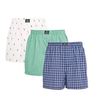 Polo Ralph Lauren Classic Cotton Boxer Shorts In Multi