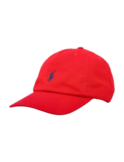 Polo Ralph Lauren Classic Cotton Chino Baseball Cap For Kids In Red