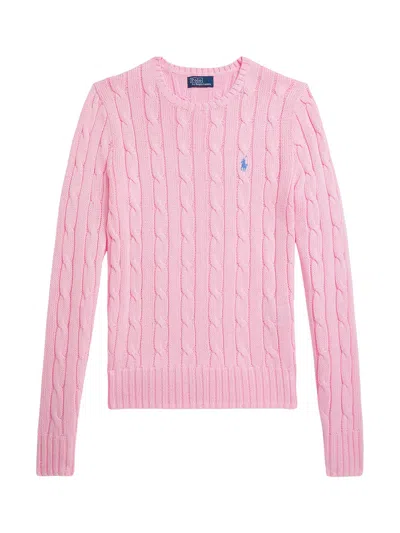Polo Ralph Lauren Classic Cotton Sweater For Women In Pink